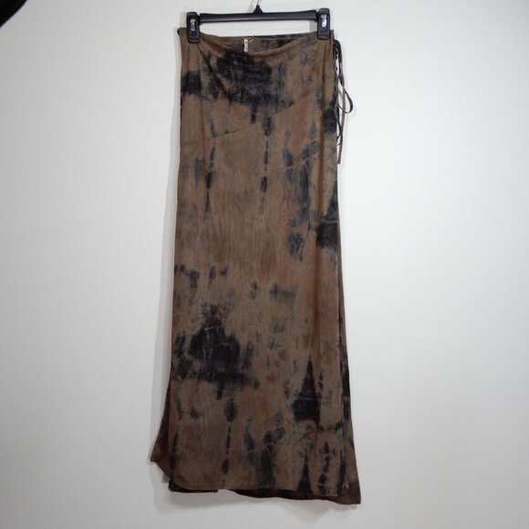 FREE PEOPLE Supernova SET Crop Top & Maxi Wrap Skirt Size XS Mocha Combo NEW - Picture 10 of 12